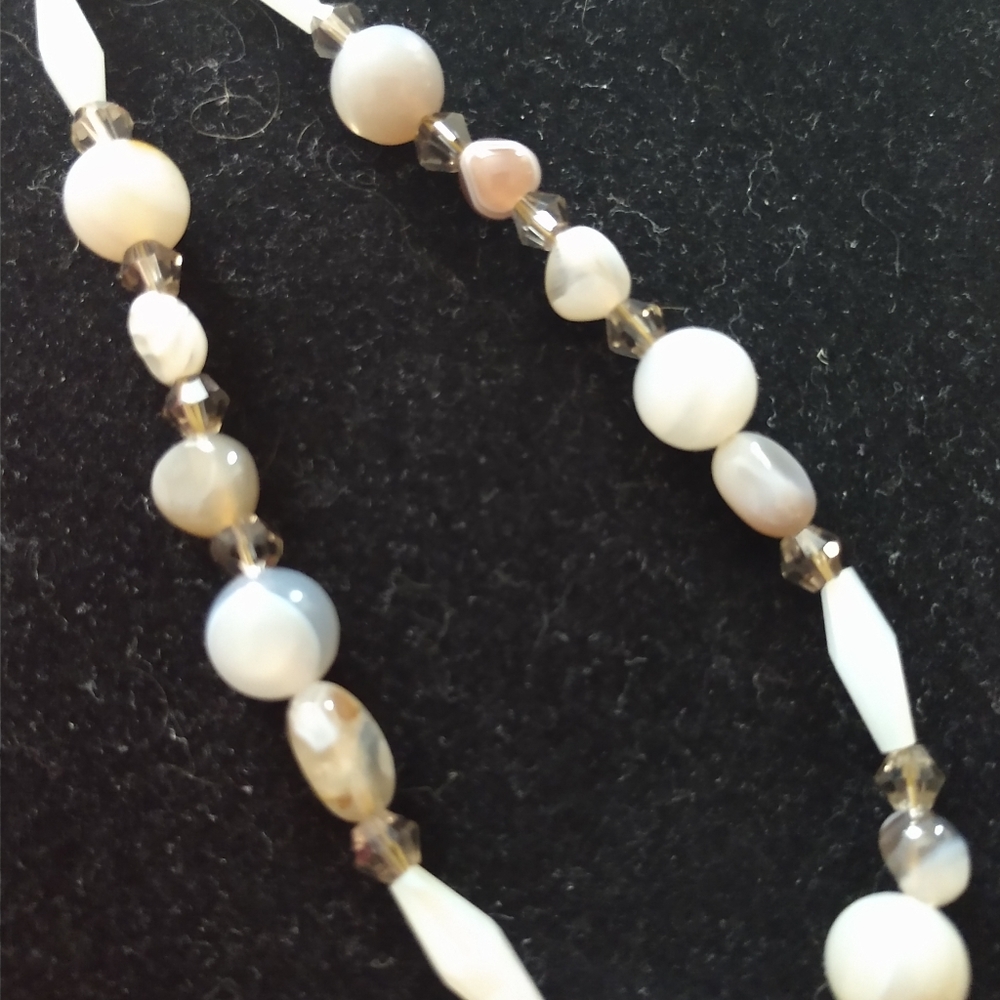 😀 NECKLACE EARRINGS SET HANDMADE NEW 30" BEAUTIFUL - Picture 5 of 9